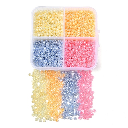 72G 4 Colors Glass Seed Beads SEED-YW0002-75A-1
