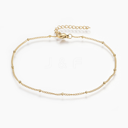 304 Stainless Steel Anklets AJEW-H013-03G-1
