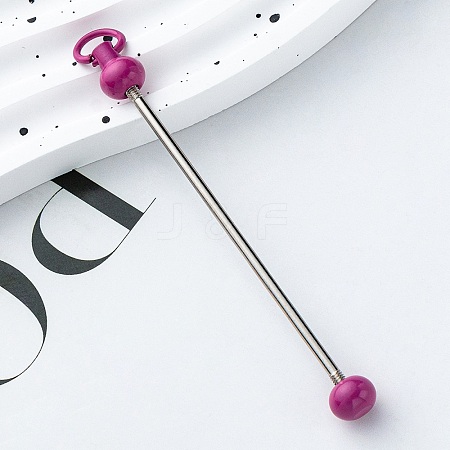 Iron Bar Beadable Keychain for Jewelry Making DIY Crafts IFIN-SZC0005-01A-11-1