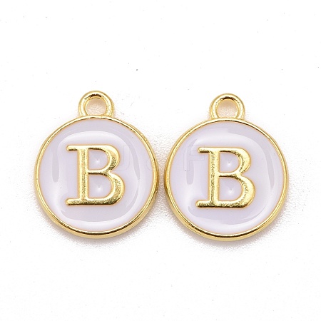 Golden Plated Alloy Charms X-ENAM-S118-01B-1