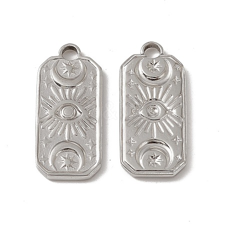 Non-Tarnish 201 Stainless Steel Charms STAS-J401-VC590-1