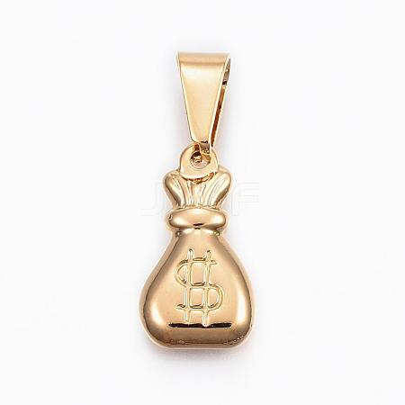 304 Stainless Steel Pendants STAS-H372-35G-1