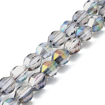 Electroplate Glass Beads Strands EGLA-L045-H-HP02-1