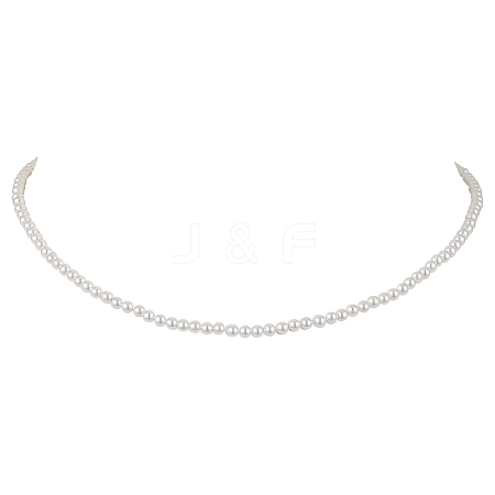 Shell Pearl Bead Kid Necklaces NJEW-JN05048-1