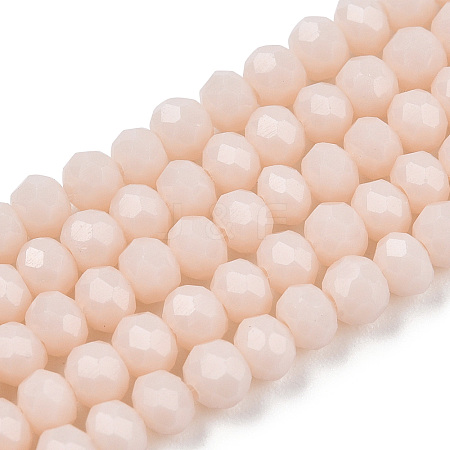 Opaque Solid Color Imitation Jade Glass Beads Strands EGLA-A044-P1mm-D05-1