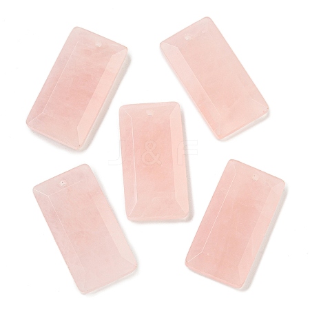 Natural Rose Quartz Pendants G-G123-03A-1