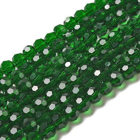 Transparent Glass Beads LS-EGLA-A035-T8mm-D10-1