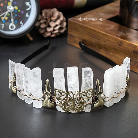 Natural Quartz Crystal Headband PW-WGEF7A0-07-1