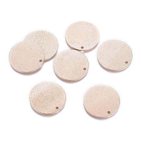 Ion Plating(IP) 304 Stainless Steel Pendants LS-STAS-G211-20mm-02RG-1