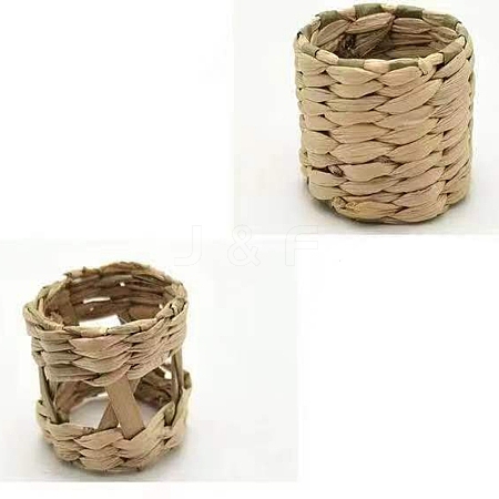 Bamboo Knitting Napkin Rings HULI-PW0002-126E-1