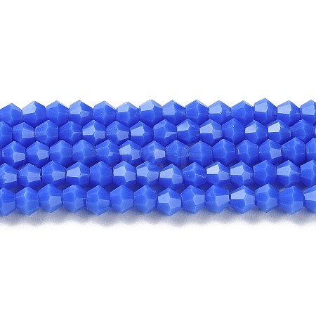 Opaque Solid Color Imitation Jade Glass Beads Strands GLAA-F029-P4mm-11-1