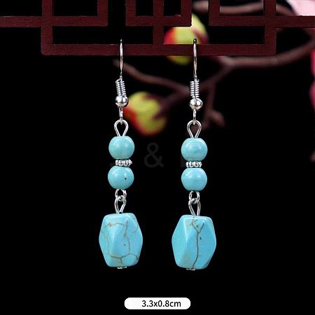 Turquoise Dangle Earrings for Women WG2299-10-1