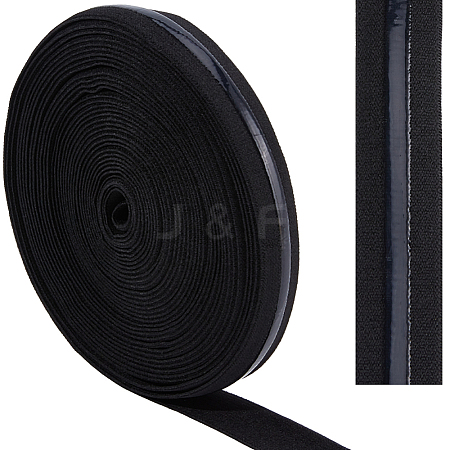 Imitation Nylon Flat Elastic Non-slip Band OCOR-WH0089-02A-01-1