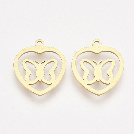201 Stainless Steel Pendants LS-STAS-T044-135G-1