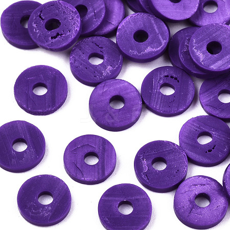 Handmade Polymer Clay Beads CLAY-Q251-8.0mm-98-1