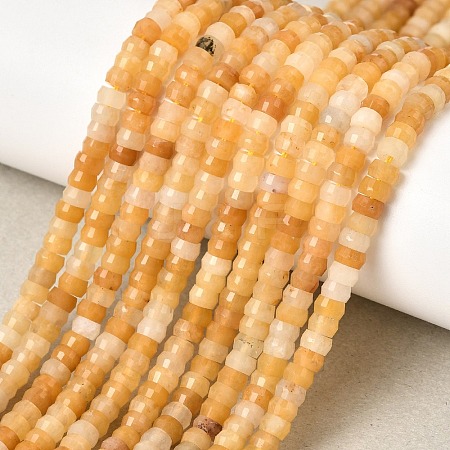 Natural Topaz Jade Heishi Beads Strands G-A299-A21-01-1