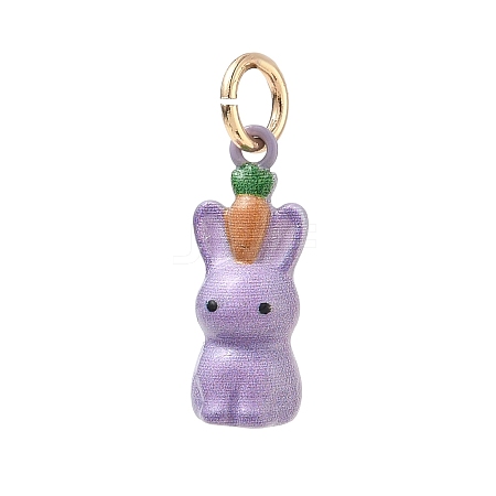 Brass Enamel Pendants KK-CBAE20A-01D-G-1