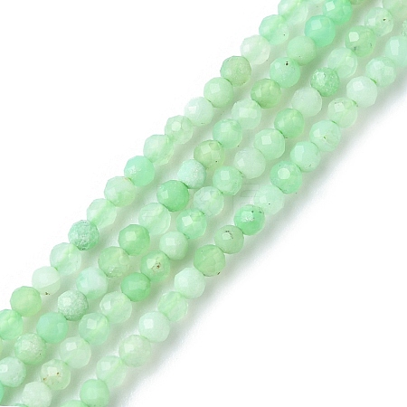 Natural Chrysoprase Beads Strands G-F748-X01-01A-1