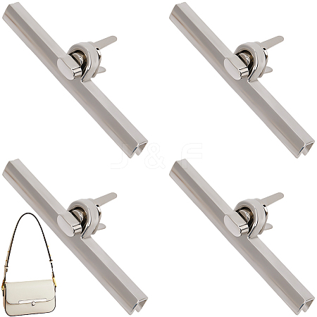 4Pcs Zinc Alloy Twist Bag Lock Purse Catch Clasps PURS-CP0001-03P-1