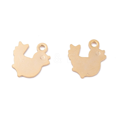 201 Stainless Steel Charms STAS-B001-41G-1