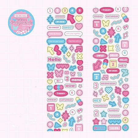 PET Plastic Stickers DIY-H168-01A-1