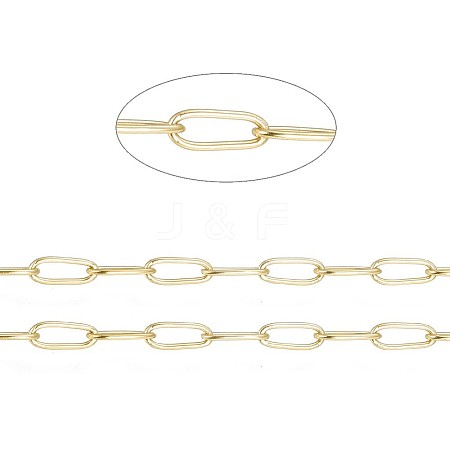 Ion Plating(IP) 304 Stainless Steel Paperclip Chains CHS-F010-01I-G-1