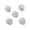 Grade A Round Crystal Pave Disco Ball Beads X-RB-H258-8MM-001-4