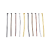 200Pcs 5 Colors Iron Flat Head Pins IFIN-CJ0001-41-8