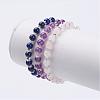 Natural Gemstone Beads Stretch Bracelets BJEW-JB02858-1