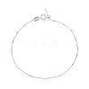 Adjustable 925 Sterling Silver Box Chains Slider Bracelets STER-N016-51P-1