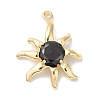 Brass Micro With Glass Pendants X-KK-U013-05G-1