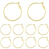 10Pcs Brass Hoop Earrings KK-YW0003-68G-1