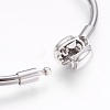 Tarnish Resistant 304 Stainless Steel European Style Bangle Making BJEW-I267-003B-3