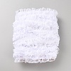 10 Yards Polyester Chiffon Pleated Ribbon OCOR-WH0091-63B-1