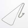 Classic Plain 304 Stainless Steel Mens Womens Curb Link Chain Necklaces STAS-O037-114P-2