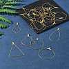 24Pcs 6 Styles 304 Stainless Steel Wire Pendants STAS-FS0001-54-10