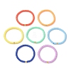 7Pcs 7 Colors Handmade Polymer Clay Heishi & Brass Bead Stretch Bracelets for Women BJEW-MZ00199-4