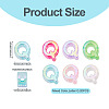 20Pcs UV Plating Transparent Acrylic European Beads OACR-TADJ0001-19Q-3