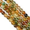 Natural Peacock Agate Beads Strands G-G444-8mm-02-2