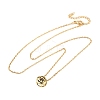 Brass Pave Cubic Zirconia Birth Stone Constellation Pendant Cable Chain Necklaces LS-NJEW-D334-01G-12-4