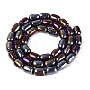 Electroplate Transparent Glass Beads Strands EGLA-Q132-03B-A01-2