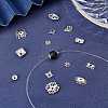 Tibetan Style Alloy Bead Caps TIBE-SC0001-25AS-4