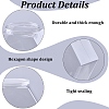Hexagon Plastic Screw Top Bead Jars with White Lid CON-WH20029-001B-6