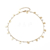 Brass Curb Chains Pendant Necklaces NJEW-JN03586-5