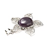 Natural Amethyst Pendants G-B033-02P-24-4