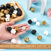 60Pcs 3 Colors Spray Painted Natural Wooden Beads WOOD-TA0001-61-19