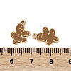 Vegetables 304 Stainless Steel Enamel Charms STAS-C137-02B-G-3