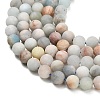 Natural Aquamarine Beads Strands G-P626-12mm-03-4