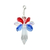 Angel Glass Pendant Decoration HJEW-TA00279-1