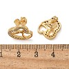 Valentine's Day Heart Brass Micro Pave Clear Cubic Zirconia Stud Earrings EJEW-D305-22G-02-4